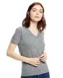 US Blanks US228 Ladies' 4.9 oz. Short-Sleeve Tribl in Tri grey