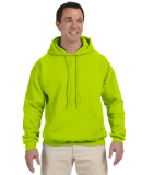 12500 Gildan 9.3 oz. Ultra Blend® 50/50 Hood in Safety green