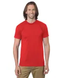 Bayside 1701 USA-Made 50/50 Short Sleeve T-Shirt in Red