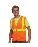 Bayside BA3780 Mesh Safety Vest - Orange in Bright orange