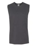 Jerzees 29SR Dri-Power Active Sleeveless 50/50 T-S BLACK HEATHER