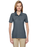 Jerzees 537WR Easy Care Women's Pique Sport Shirt in Charcoal grey