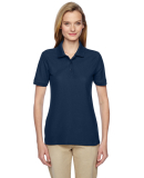 Jerzees 537WR Easy Care Women's Pique Sport Shirt in J navy