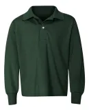 Jerzees 437YLR SpotShield Youth Long Sleeve Sport  FOREST GREEN