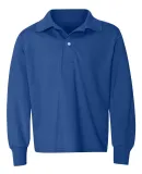 Jerzees 437YLR SpotShield Youth Long Sleeve Sport  ROYAL