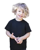 US Blanks US20001 Toddler Organic Cotton Crewneck  in Black