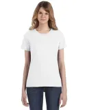 Anvil 880 Women's Lightweight Ringspun T-Shirt in White