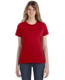 Anvil 880 Women's Lightweight Ringspun T-Shirt in True red