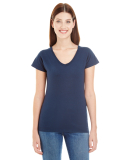 49 380VL Women's Lightweight Fitted V-Neck Tee NAVY