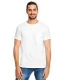 ANVIL 983 Lightweight Pocket T-Shirt WHITE