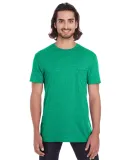 ANVIL 983 Lightweight Pocket T-Shirt HEATHER GREEN