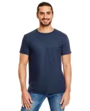 ANVIL 983 Lightweight Pocket T-Shirt NAVY