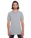 5624 Short Sleeve Long and Lean Tee HEATHER GRAPHITE