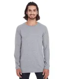 Anvil 5628 Long Sleeve Long and Lean Raglan Tee HEATHER GRAPHITE