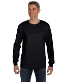 52 5596 Tagless Long Sleeve T-Shirt with a Pocket in Black