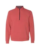 197 8434 Omega Stretch Terry Quarter-Zip Pullover RED TRIBLEND