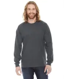 2007W Fine Jersey Long Sleeve T-Shirt in Asphalt