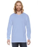 2007W Fine Jersey Long Sleeve T-Shirt in Baby blue