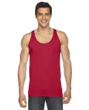 BB408W Poly/Cotton Tank RED