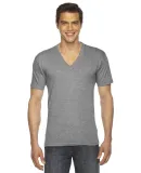 TR461W Unisex Triblend Short-Sleeve V-Neck in Athletic grey