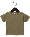 3413B Bella + Canvas Triblend Baby Short Sleeve Te in Olive triblend