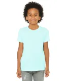 3413Y Bella + Canvas Youth Triblend Jersey Short S in Ice blue triblnd