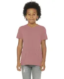 3413Y Bella + Canvas Youth Triblend Jersey Short S in Mauve triblend