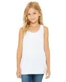 8800Y Bella + Canvas Youth Flowy RacerbackTank in White