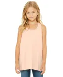 8800Y Bella + Canvas Youth Flowy RacerbackTank in Peach