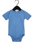 100B Bella + Canvas Baby Short Sleeve Onesie in Hthr colum blue