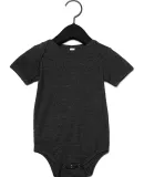 100B Bella + Canvas Baby Short Sleeve Onesie in Dark gry heather