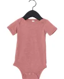 100B Bella + Canvas Baby Short Sleeve Onesie in Heather mauve