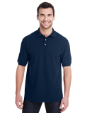 Jerzees 443M Easy Care Double Mesh Ringspun Pique  in J navy