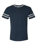 Jerzees 602MR Triblend Ringer Varsity T-Shirt INDIGO HTH/ OXFR