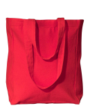 Liberty Bags 8861 10 Ounce Gusseted Cotton Canvas  in Red