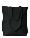 Liberty Bags 8861 10 Ounce Gusseted Cotton Canvas  in Black