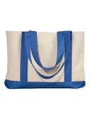 Liberty Bags 8869 11 Ounce Cotton Canvas Tote NATURAL/ ROYAL