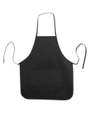 Liberty Bags 5505 Long Butcher Block Apron in Black