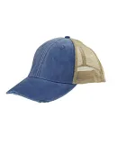 Ollie Cap in Royal/ tan