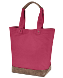 Authentic Pigment AP1921 Canvas Resort Tote in Chili/ brown