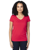 Threadfast Apparel 200RV Ladies' Ultimate V-Neck T in Red