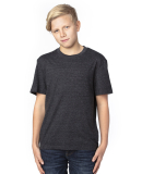 Threadfast Apparel 602A Youth Triblend T-Shirt in Black triblend