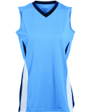 Augusta Sportswear 1355 Women's Tornado Jersey in Cl blue/ nvy/ wh