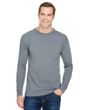 Bayside Apparel 3055 Union-Made Long Sleeve T-Shir in Charcoal