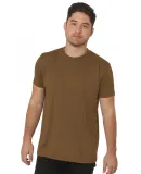 Bayside Apparel 5300 USA-Made Performance Tee in Coyote brown