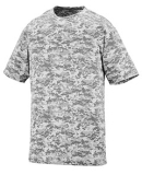 Augusta Sportswear 1798 Digi Camo Wicking T-Shirt in White digi