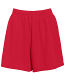 Augusta Sportswear 961 Girls' Wicking Mesh Short in Red