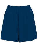 Augusta Sportswear 961 Girls' Wicking Mesh Short in Navy