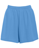 Augusta Sportswear 961 Girls' Wicking Mesh Short in Columbia blue