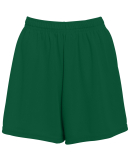 Augusta Sportswear 961 Girls' Wicking Mesh Short in Dark green